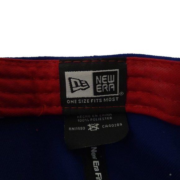 New Era Fits Texas Rangers MLB Baseball Strapback Cap Trucker Blue Red Hat - Picture 12 of 12